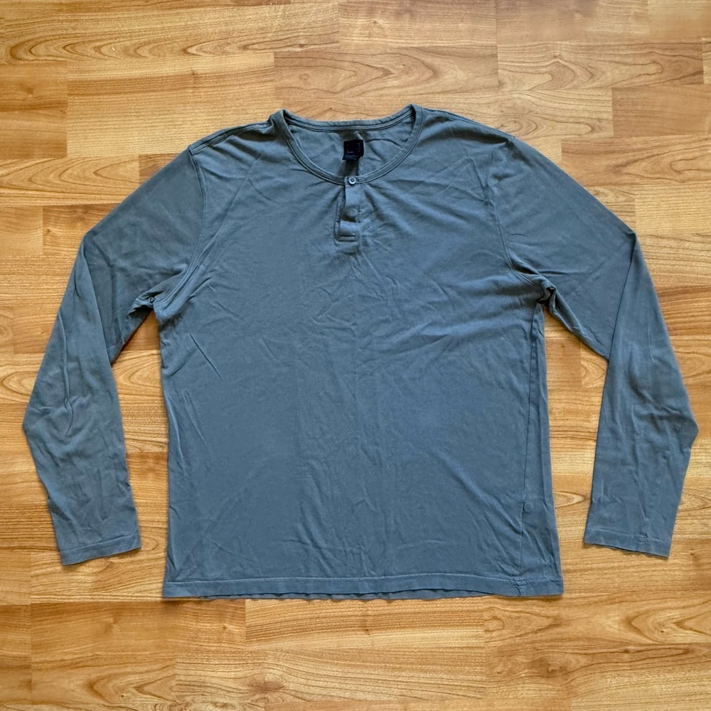 14th & Union Men’s Size M 100% Cotton Pullover Long Sleeve Grey Used shirt
